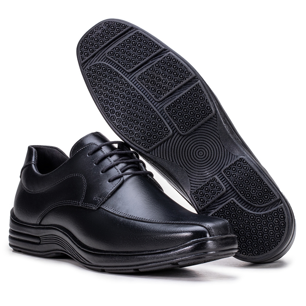 Sapato Masculino Social Ortopédico de Couro Legitimo Sola Confort Antistess Elegante Envio Rápido em Oferta na Shopee