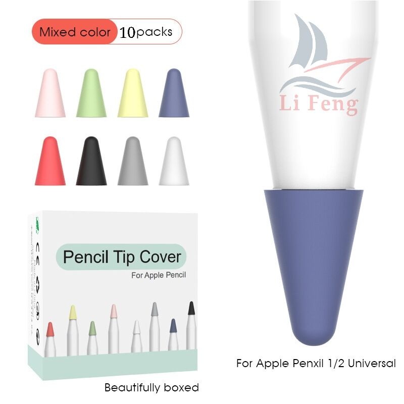 Capa Protetora De Silicone Para Ponta De Caneta Para Apple Pencil 1Caixa 10pcs
