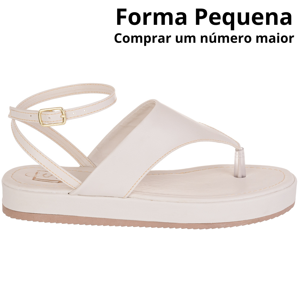 Sandália Feminina Asa Delta Flatform Plana Confortável