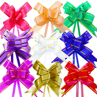 200 peças Laço Fácil com fio dourado Tamanho 18mm x 34cm em Oferta na Shopee