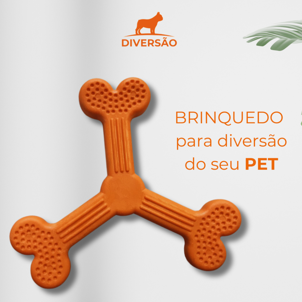 Kumpel, brinquedo para cachorro, mordedor, linha diversão, osso três corações
