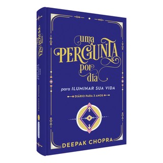 Livro Uma pergunta por dia para iluminar sua vida: Diário para 3 anos Deepak Chopra Intrínseca em Oferta na Shopee
