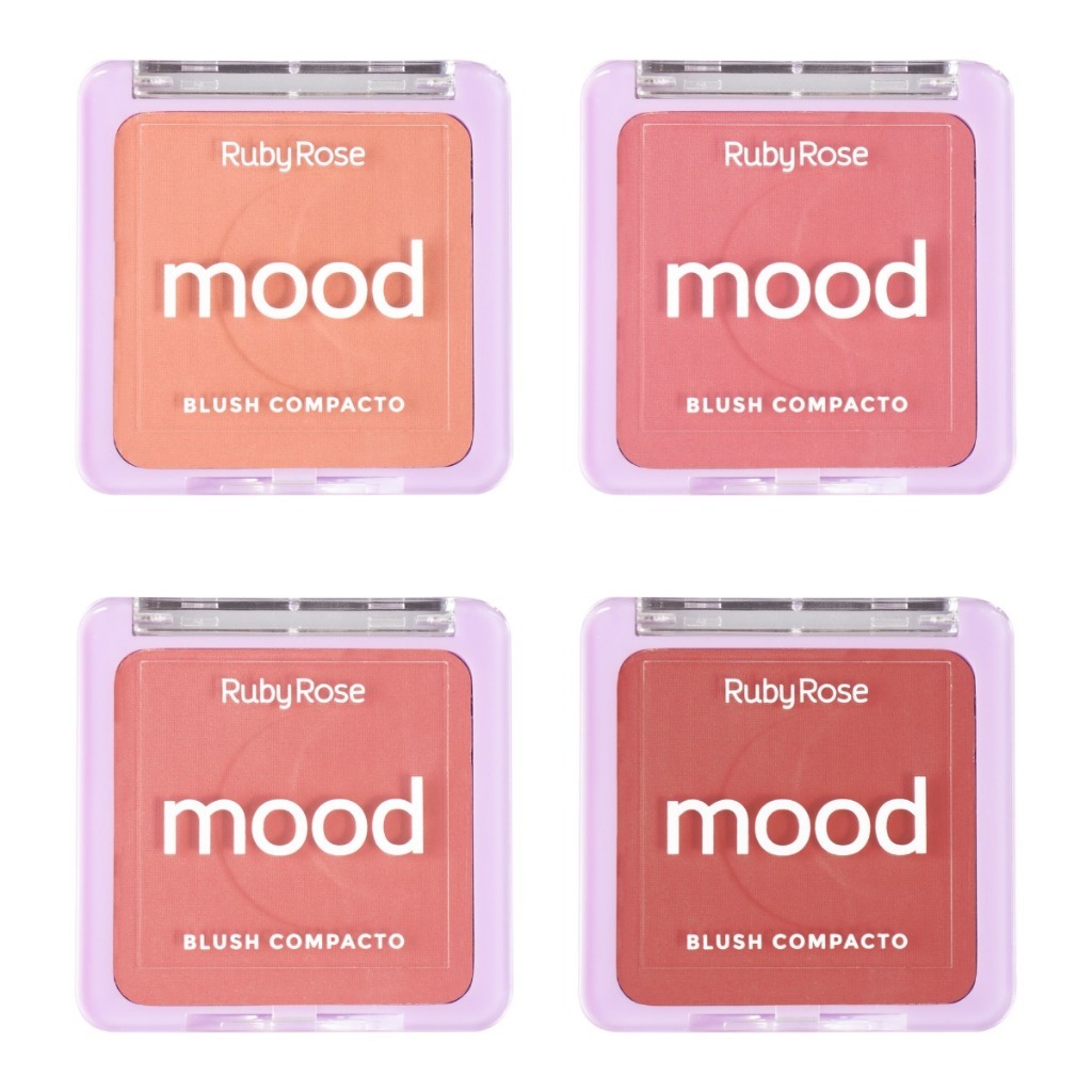 Blush Compacto Mood 8,8g - Ruby Rose