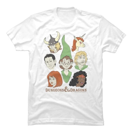 Camisa Camiseta Básica Unissex Personagens Dungeons And Dragons D&D