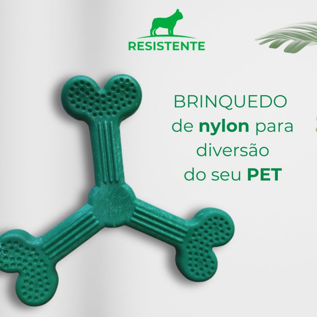 Kumpel, brinquedo para cachorro, mordedor, linha resistente, osso três corações