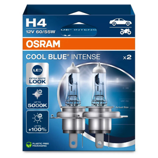 Par de Lâmpada Osram Cool Blue Intense H4 5000K 12V 60/55W em Oferta na Shopee