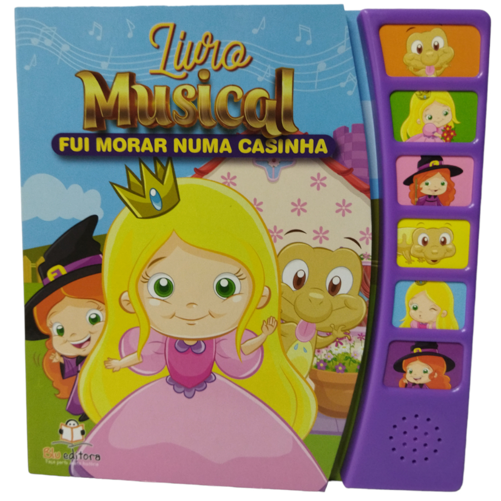 Livro Musical - Fui morar numa casinha - livros sonoros - livros infantis - livros musicais