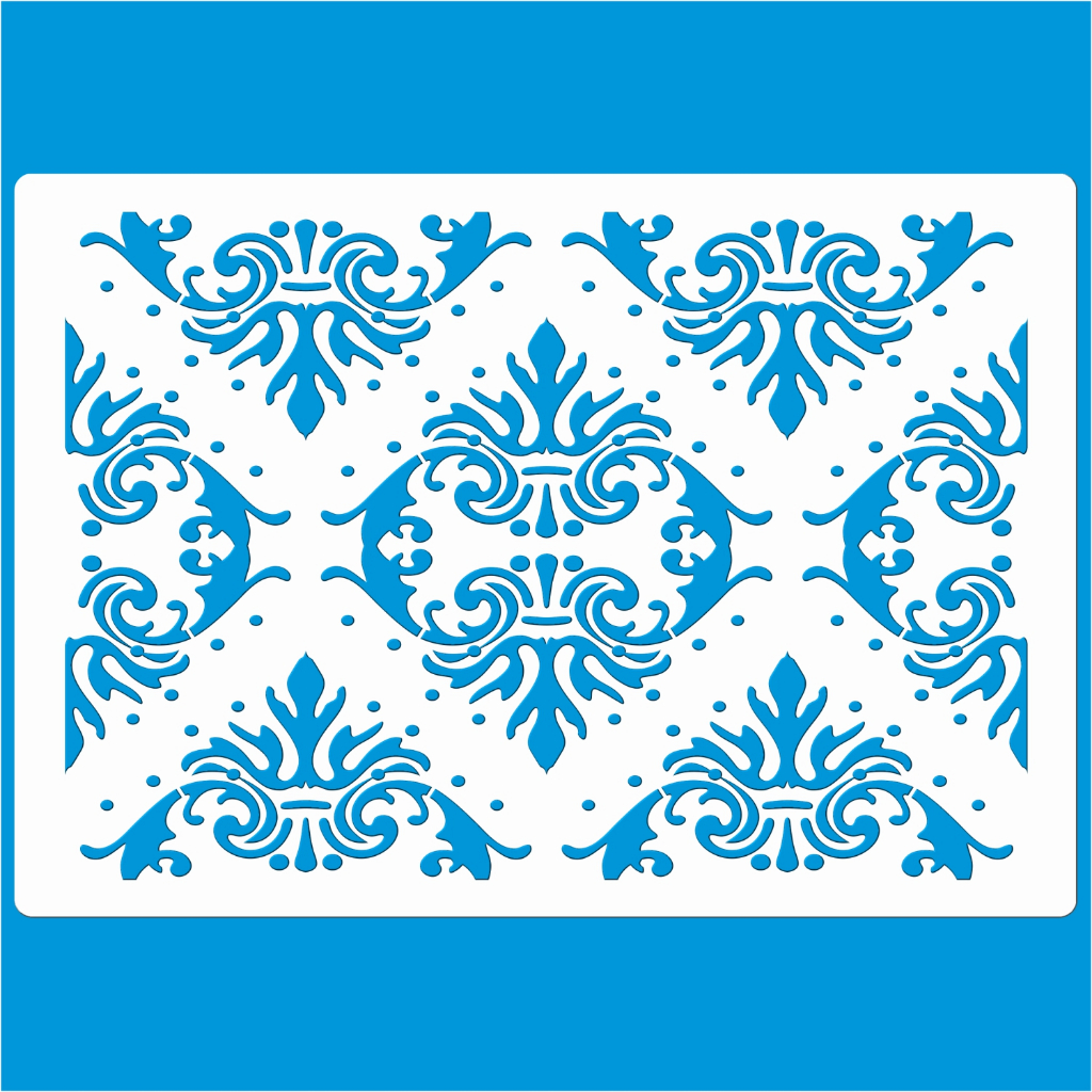 Stencil 21 X 29 Fundo Real Molde Vazado Para Pintura Tecido Mdf Madeira Parede Camiseta Pano Prato