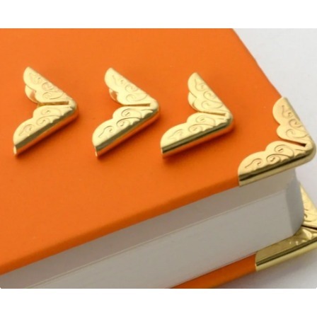 Cantoneira de Metal Para Encadernação Agenda e Canto de Livro 14x14mm em Oferta na Shopee