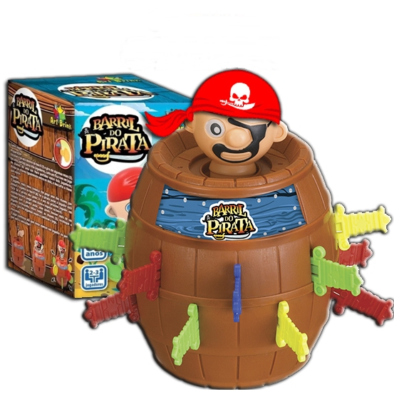 Jogo Barril Pula Pula Pirata  Interativo  Brinquedo Infantil Educativo com 16 Espadas em Oferta na Shopee