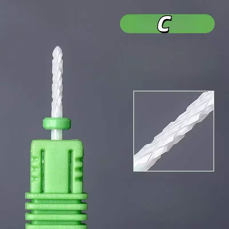 Broca Cerâmica Small Flame Profissional para Unha Gel — imagem 2 de 2