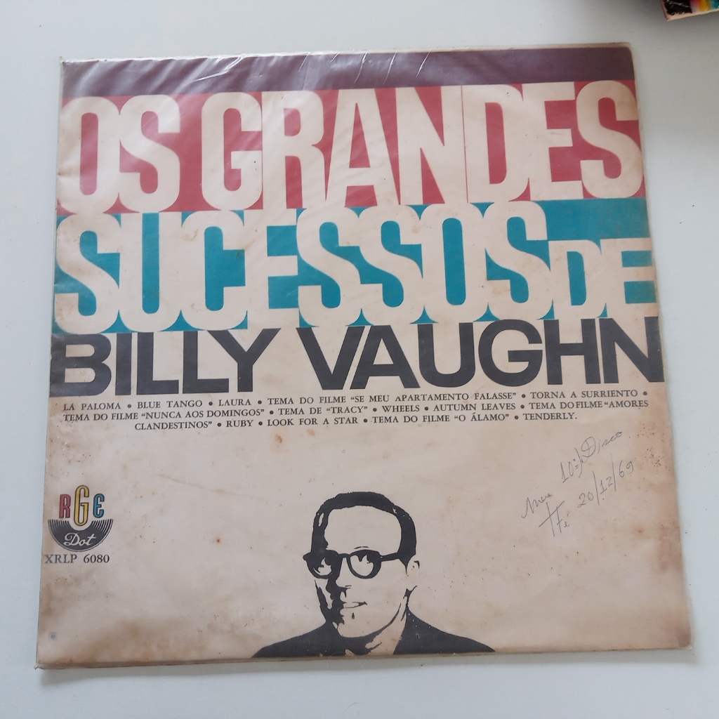 Vinil (lp) Os Grandes Sucessos De Billy Vaughn