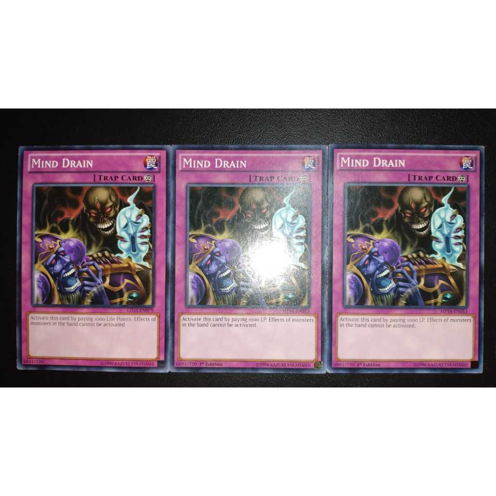 Yu-Gi-Oh! 3x Mind Drain Comum em Ingles