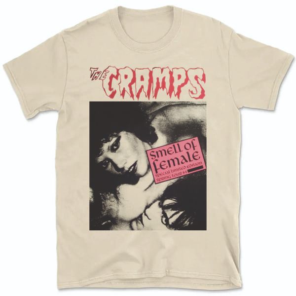 Camiseta Vintage Unissex The Cramps Smell Of Female A86