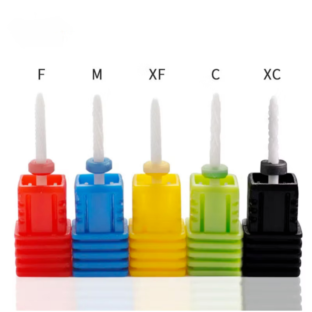 Kit de 5 Brocas Cerâmica Small Flame Profissional Unha Gel Acrigel Porcelana Nail Art Unidade em Oferta na Shopee