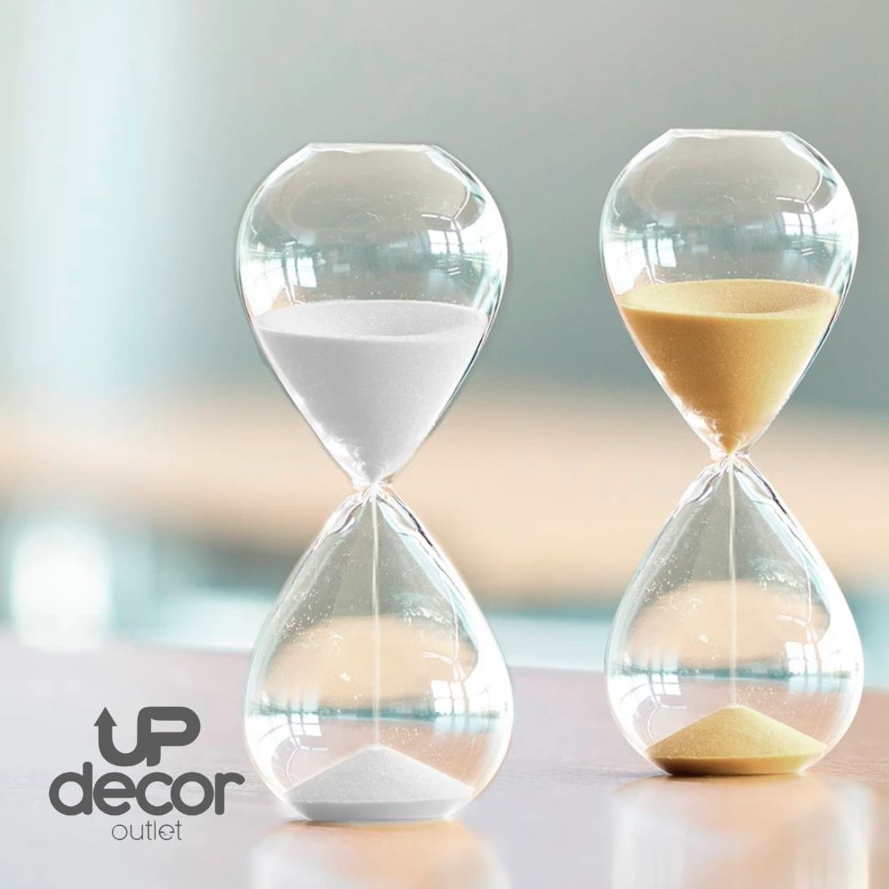 Ampulheta de Vidro Decorativa para Casa – 5, 15 ou 30 Minutos em Oferta na Shopee