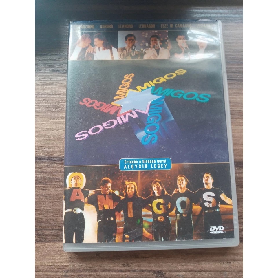 DVD Amigos Chitãozinho e Xororó Zeze eLuciano Leandro e Leonardo Raridade