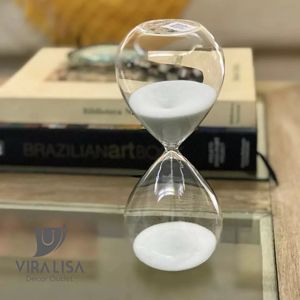 Ampulheta de Vidro Decorativa Temporizador de Areia 5 15 30 Minutos Decoração Casa em Oferta na Shopee