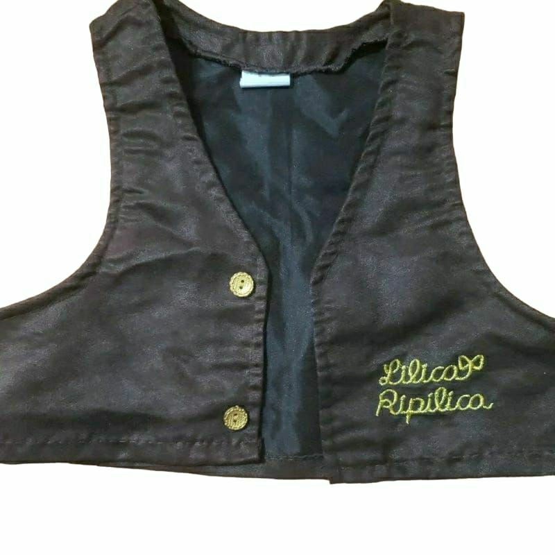 Colete Infantil Menina cor marrom