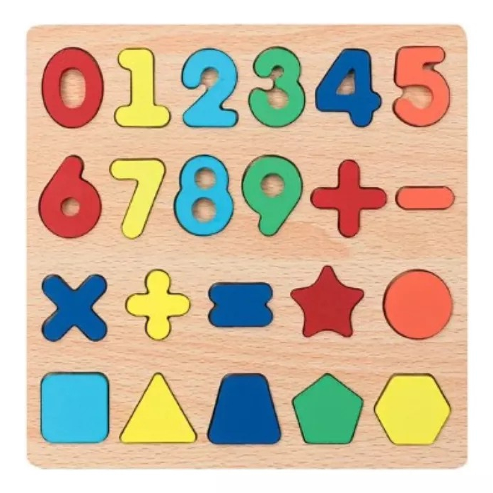 Tabuleiro Numérico Didático Quebra cabeça Números Educativo Pedagógico