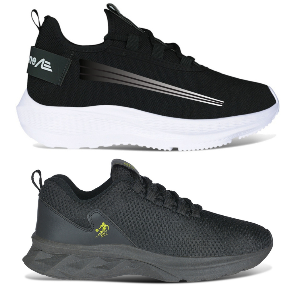 Kit 2 Pares Tênis Masculino Leve Confortável Academia Caminhada Corrida Adaption