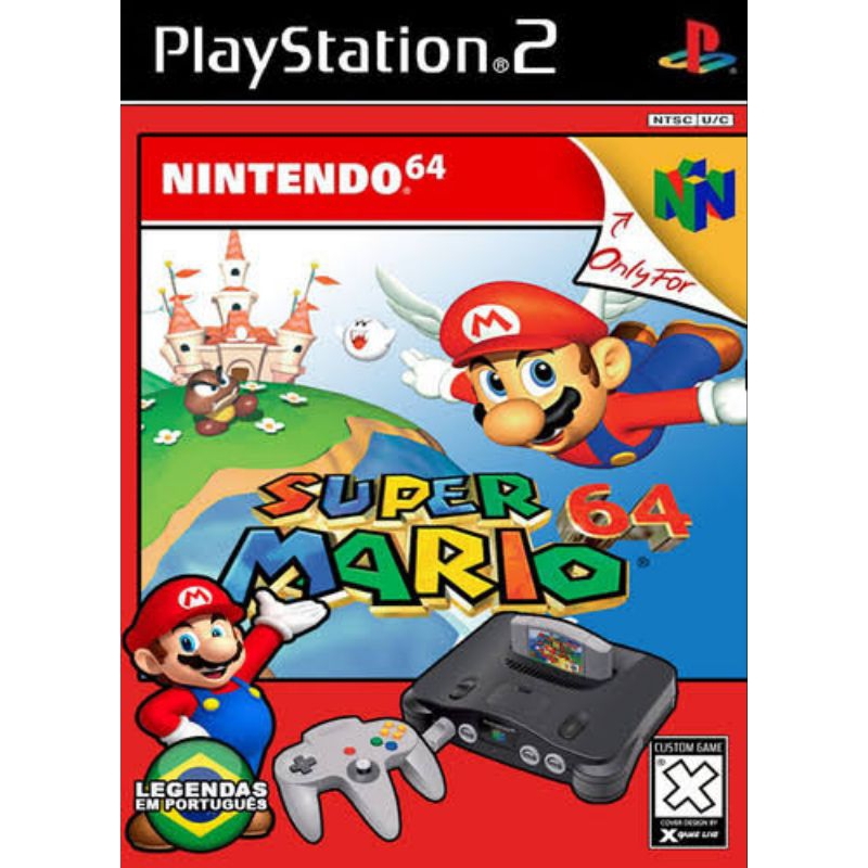 Play2 Super Mario 64  e Mais 3 Mil joguinhos PS2