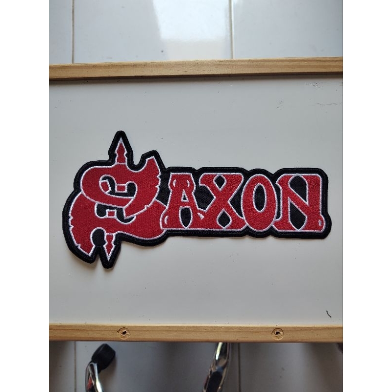 PATCH BORDADO TERMOCOLANTE-BANDA-ROCK-.METAL -SAXON