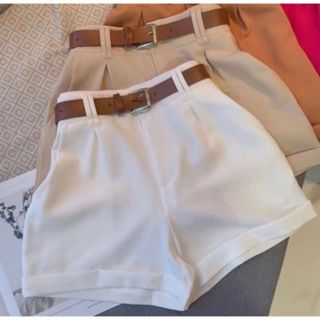 Short Alfaiataria Feminino Social com Cinto Cintura Alta PROMOÇÃO em Oferta na Shopee