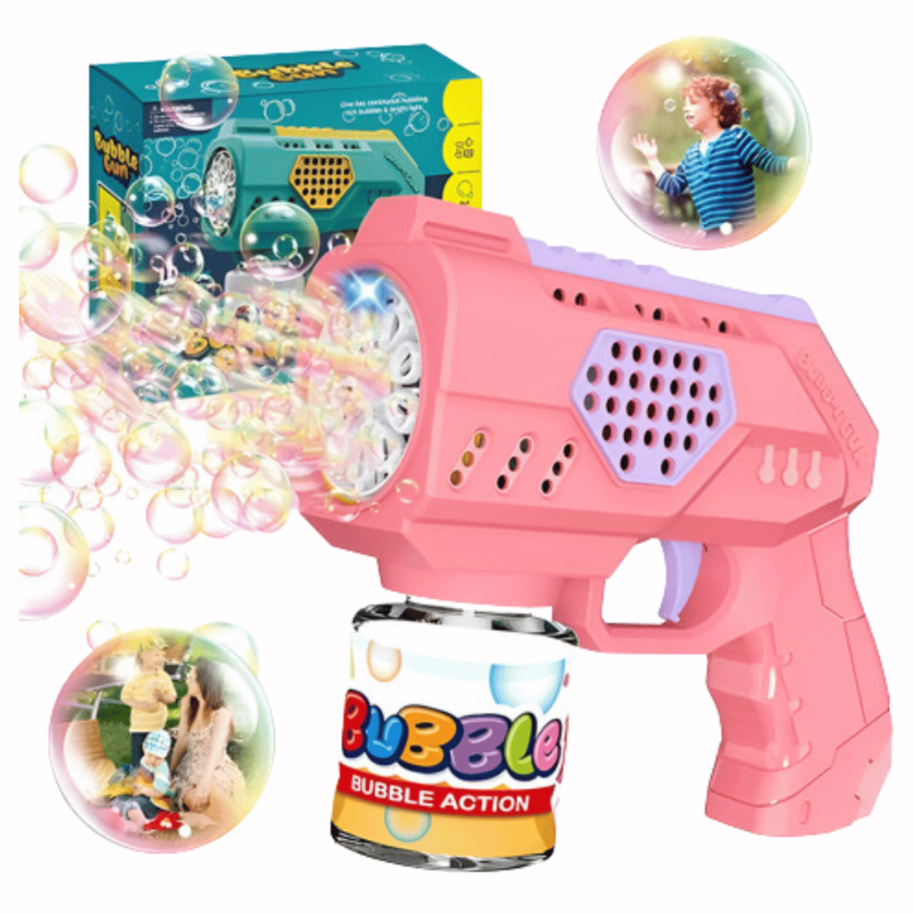 Brinquedo Maquina Bolha De Sabão Pistola Automática C/ Led em Oferta na Shopee