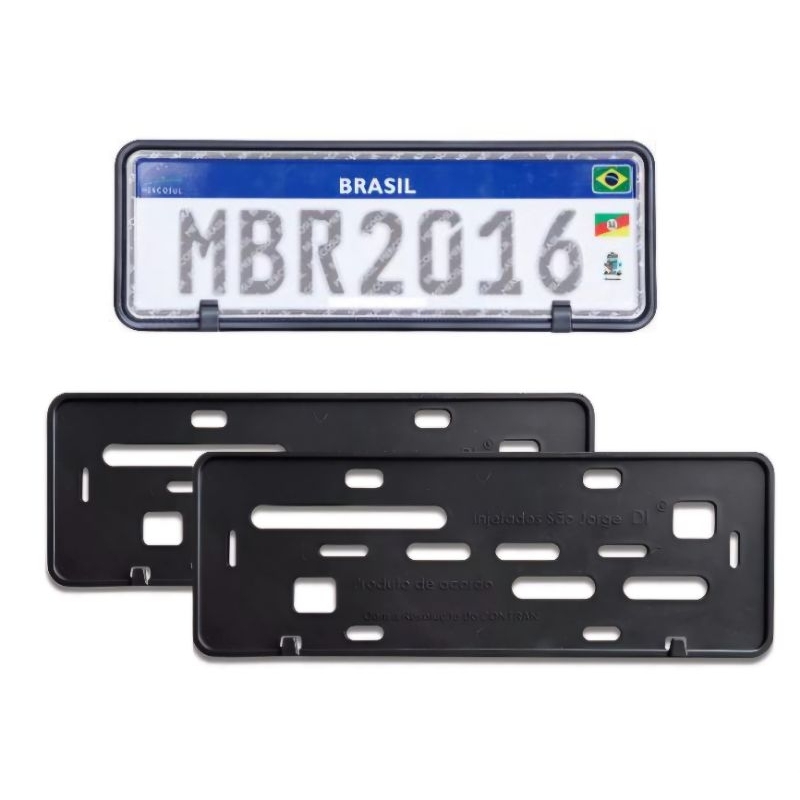 SUPORTE PLACA DE CARRO PROTETOR MOLDURA