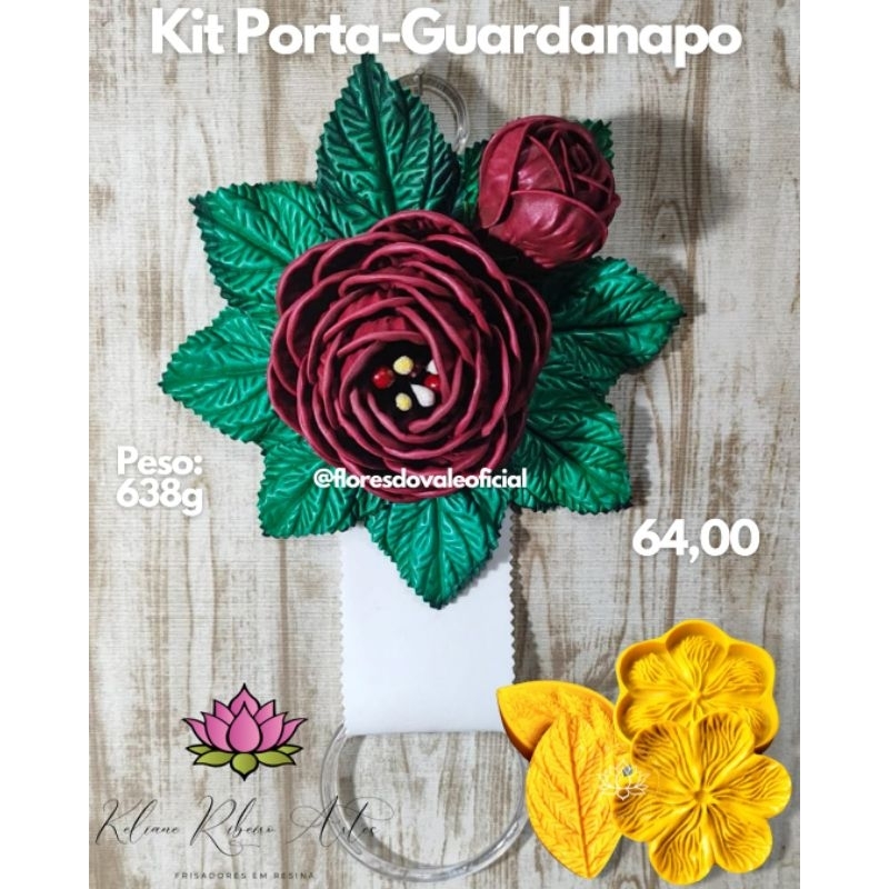 FRISADOR EM RESINA KIT PORTA-GUARDANAPO