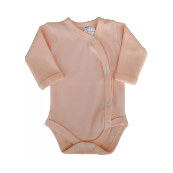 Kit 04 Pçs Body Kimono Manga Longa Liso Bebe Algodão Atacado Enxoval Feminino Masculino Inverno Moda infantil Bore
