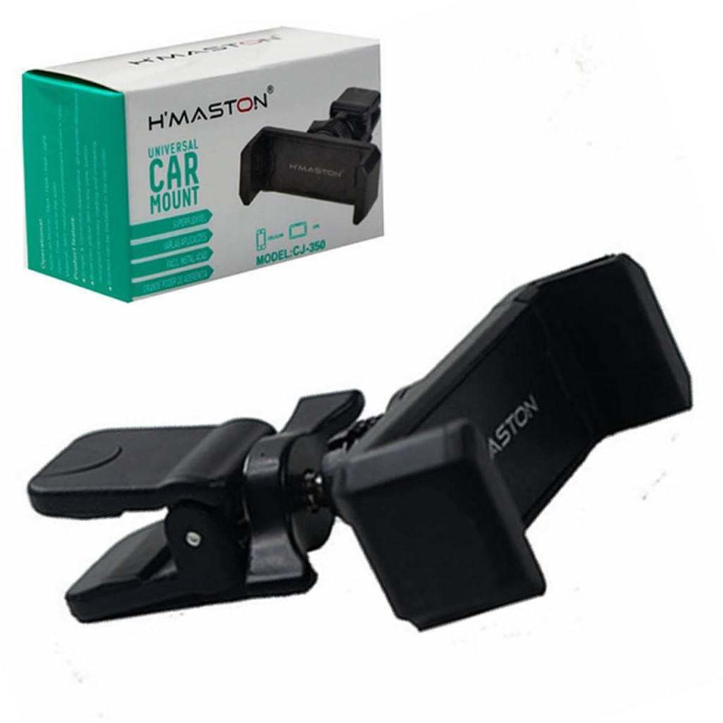 Imagem Suporte Celular Gps Veicular Saida de Ar condicionado Grampo Ajustável 360° Hmaston Original CJ-350