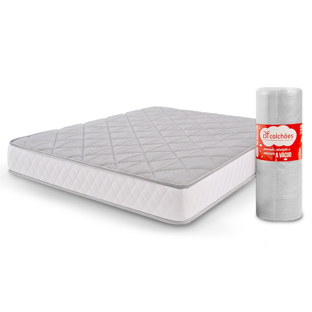 Colchão Viúva Ortopédico de Espuma D33 a Vácuo 128x188cm BF Colchões - Home & Living