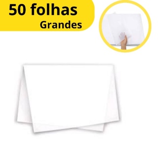 Papel Seda Branco 50x70 - 50 Unidades em Oferta na Shopee