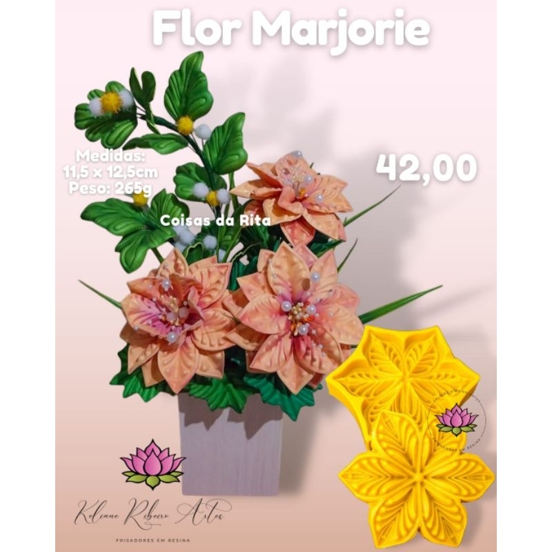 FRISADOR EM RESINA FLOR MARJORIE