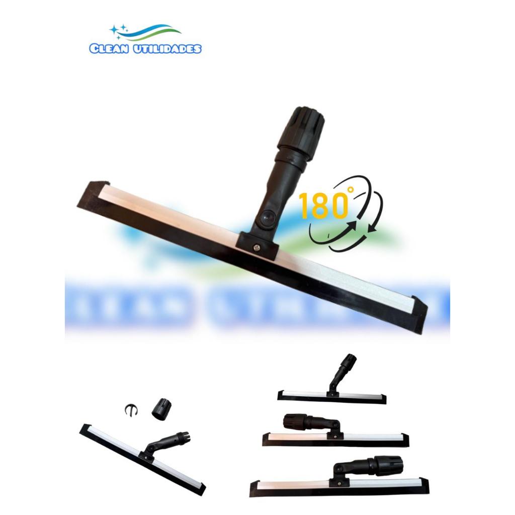 Rodo articulado  180º com refil em silicone - Base em alumínio em Oferta na Shopee