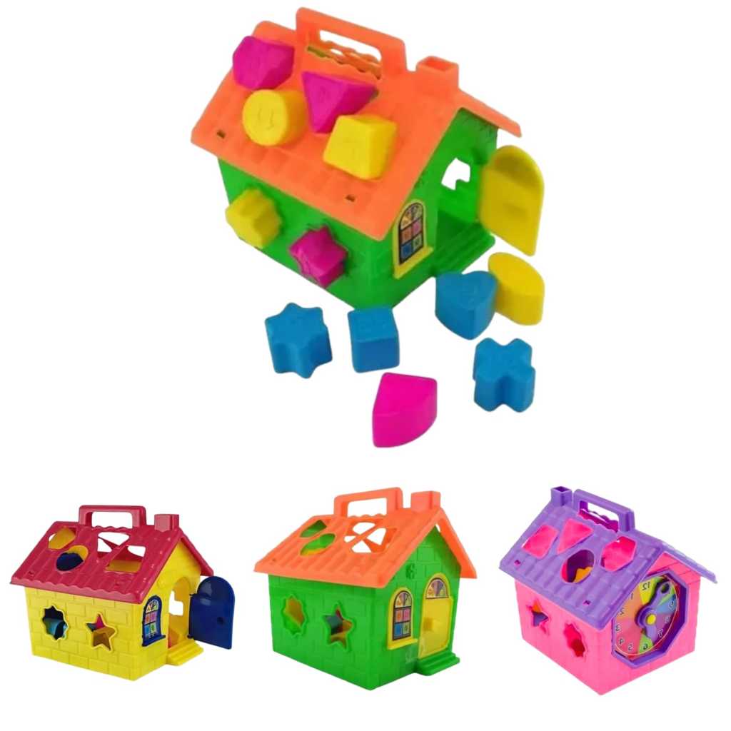 Brinquedo Educativo Casinha Didático Pedagógico MeninaMenino