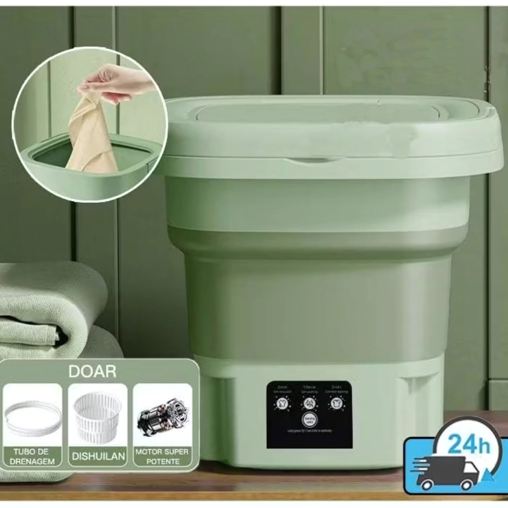 Mini máquina de lavar roupa portátil dobrável moderna máquina de lavar automática roupa interior de viagem Pop Yo