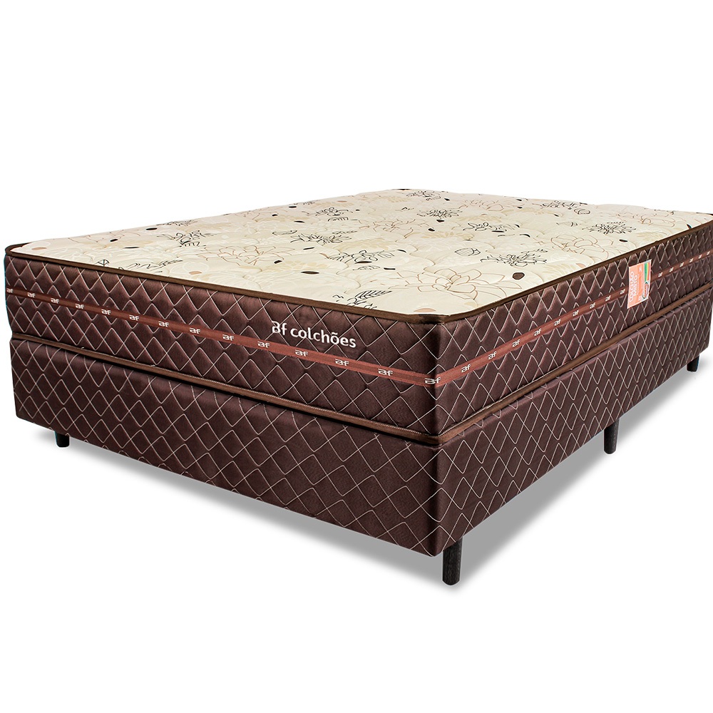 Cama Box com Colchão Viúva Ortopédico D33 128x188cm Bf Colchões em Oferta na Shopee
