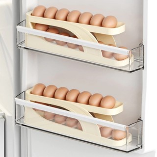 Organizador de Ovos Suporte 2 Andares Rolante Para 15 Ovos Dispenser Armazenamento e Organizador de Geladeira em Oferta na Shopee