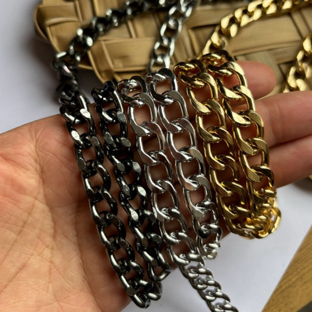 Corrente Premium Lixada para Alça de Bolsa Medidas sem argolas em Oferta na Shopee