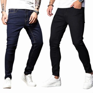 Kit calças jeans masculina skinny com elastano  corte moderno basico original NF em Oferta na Shopee