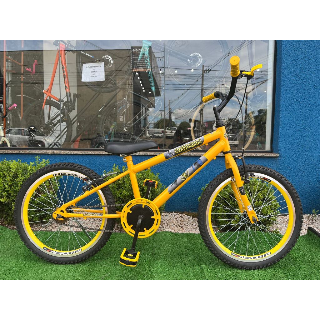 Bicicleta Bike Infantil Masculina Aro 20 Com Aros Aeros