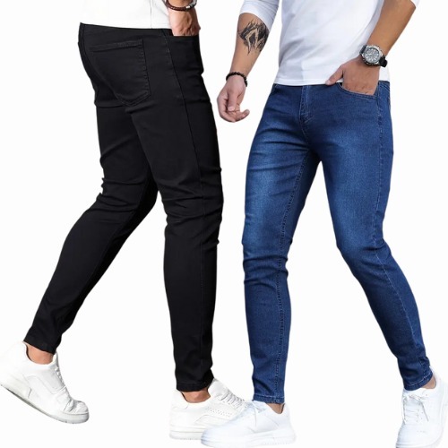 Kit calças jeans masculina basica com elastano  linha premium NF