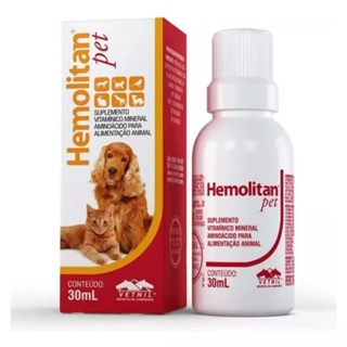 Hemolitan Pet Suplemento Vitamínico Para Cães E Gatos - VETNIL em Oferta na Shopee
