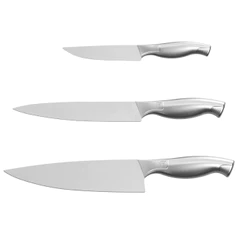 Facas Sublime Tramontina Inteira em Aço Inox Para Churrasco Cozinha e Legumes