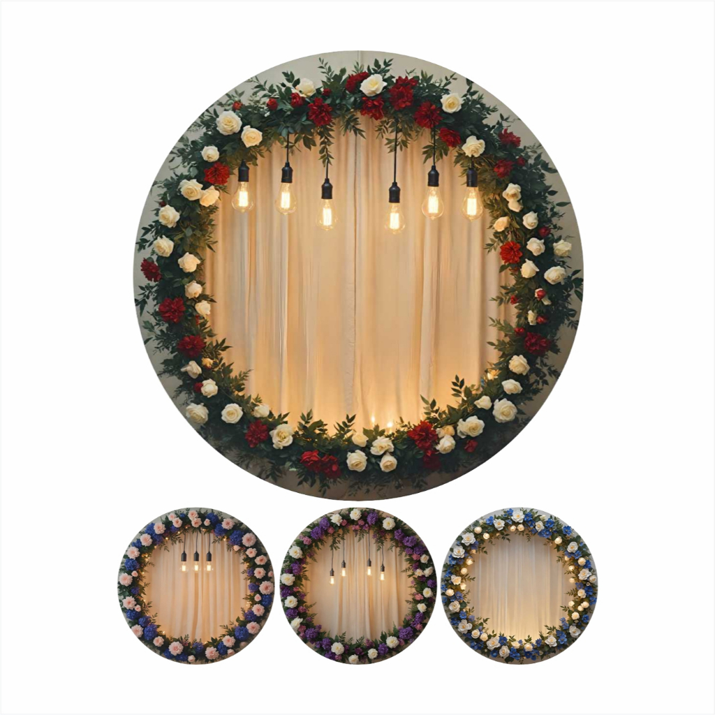 Painel de Festa Floral Temas Diversos Tecido Premium em Oferta na Shopee