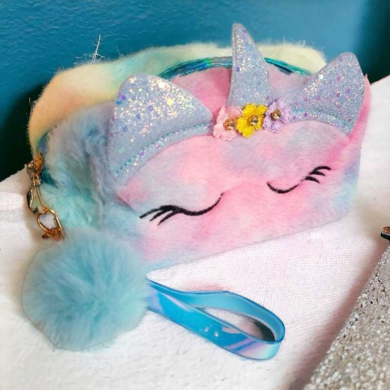 Estojo Necessarie Unicornio Pelucia Feminino Personalizado em Oferta na Shopee