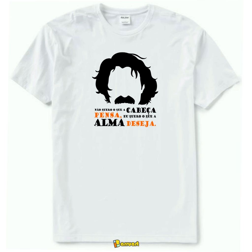 Camiseta Belchior Letra MPB Música Brasileira